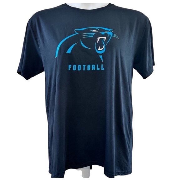 Carolina Panthers Football T-Shirt Mens Size L Black - Picture 1 of 5